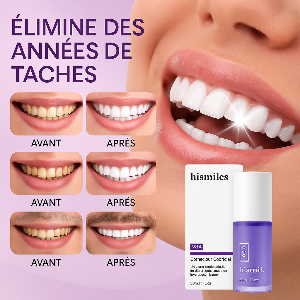 Dentifrice blanchissant V34